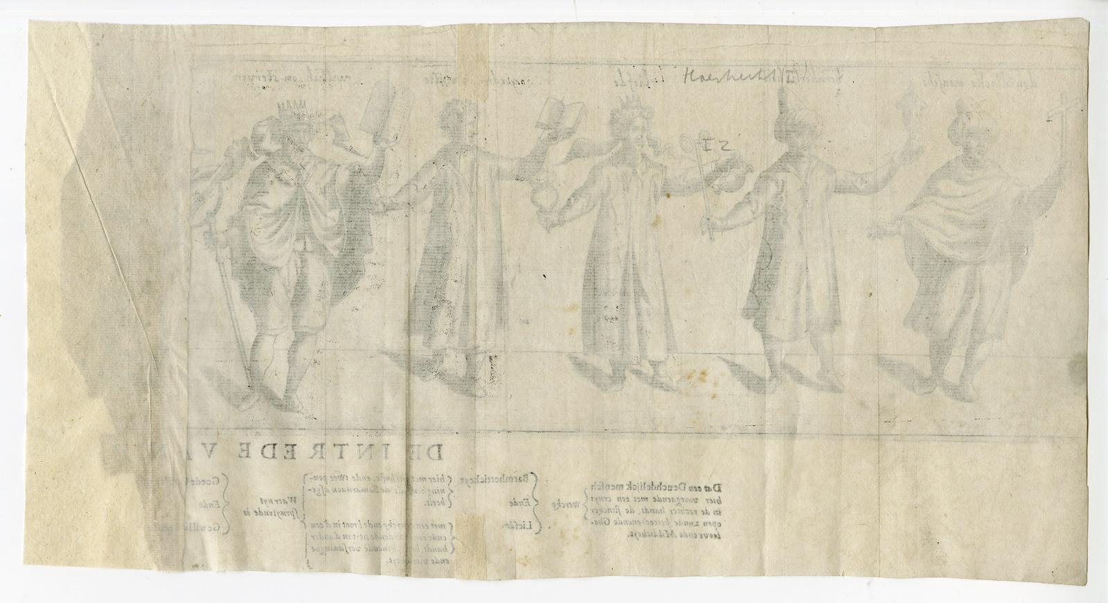 , Antique Print – RHETORICIAN CHAMBER HAASDRECHT-DRAMA-LUTE-HEYNS – 1607, Pictura Antique Prints