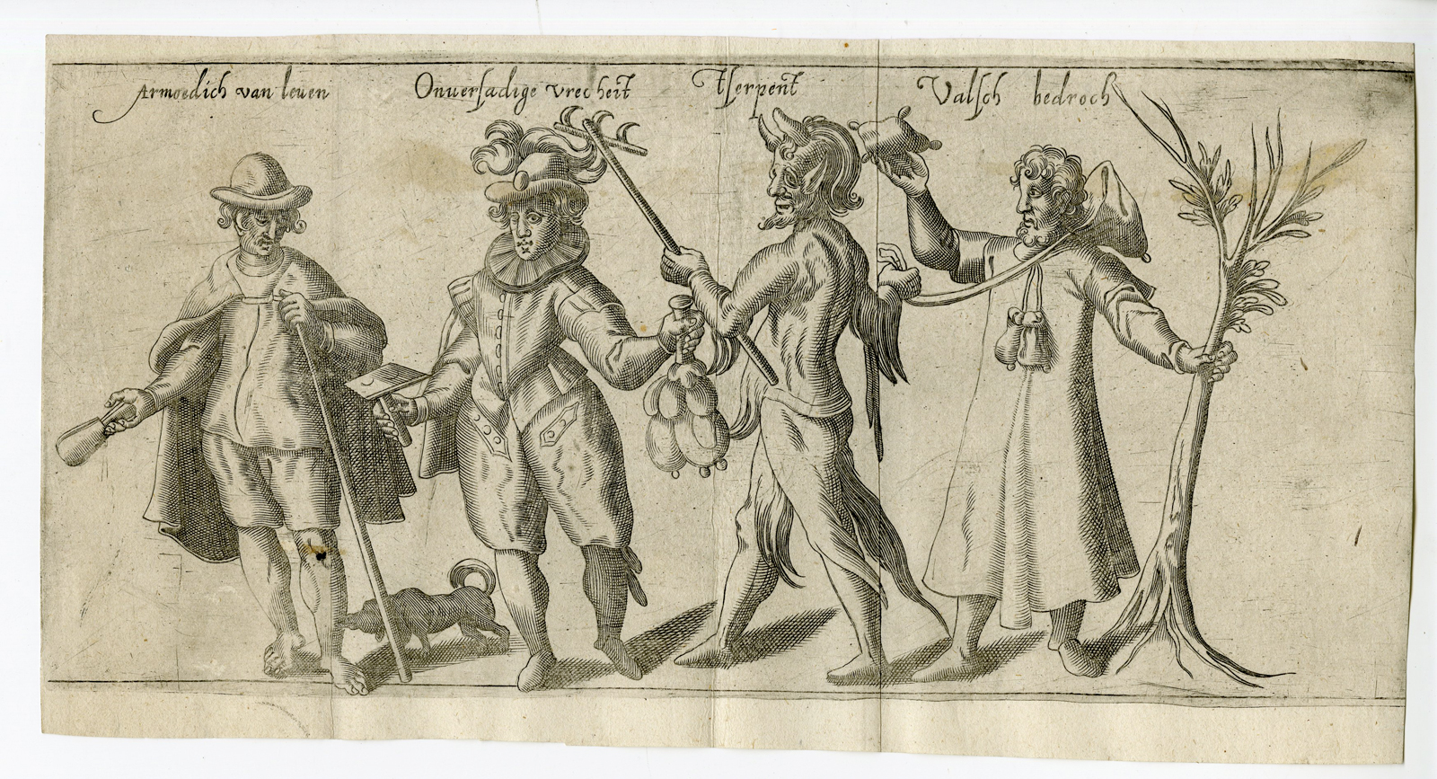 , Antique Print – RHETORICIAN CHAMBER KETEL-DRAMA-HEYNS – 1607, Pictura Antique Prints