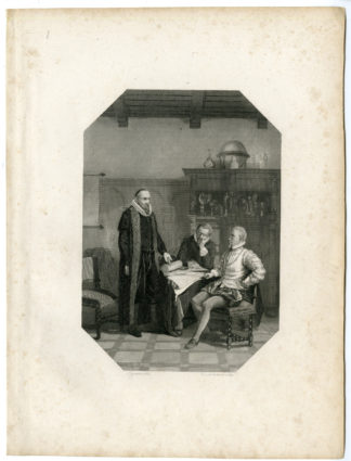 Antique Print - LEICESTER-OLDENBARNEVELD-BURCHGRAVE-KESTEREN after LENNEP - 1880