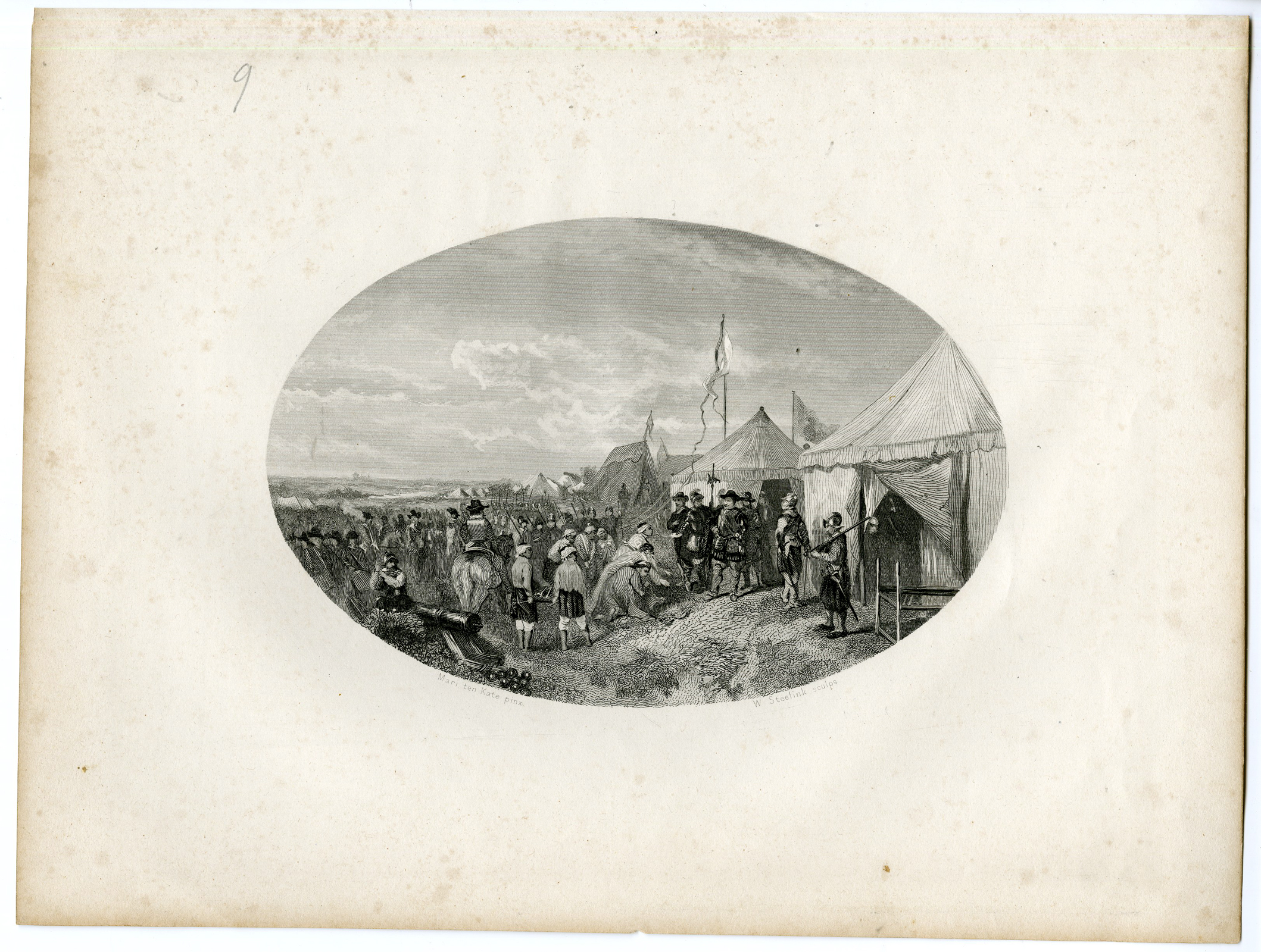 , Antique Print – EAST INDIAN EMBASSY-NETHERLANDS-STEELINK after LENNEP – 1880, Pictura Antique Prints