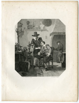 Antique Print - VAN VIANEN-SILVERSMITH-ARTIST-WORKSHOP-STEELINK after LENNEP - 1880