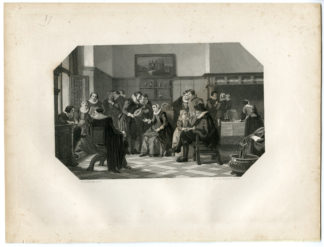 Antique Print - MUIDERKRING-DUTCH WRITERS-POETS-STEELINK after LENNEP - 1880