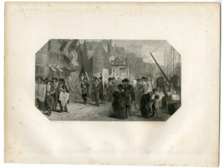 Antique Print - RHETORIC CHAMBERS PARADE-1642-ROTTERDAM-STEELINK after LENNEP - 1880