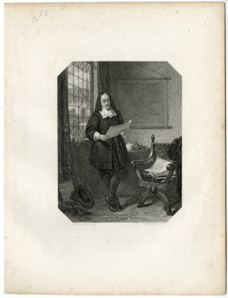 Antique Print - JAN DE WITT-DUTCH POLITICIAN-STEELINK after LENNEP - 1880