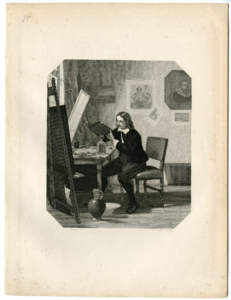 Antique Print - CORNELIS VISSCHER-ARTIST-ENGRAVER-ETCHER-STEELINK after LENNEP - 1880