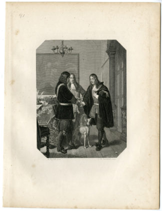 Antique Print - RECONCILIATION-ADMIRALS TROMP-DE RUYTER-STEELINK after LENNEP - 1880