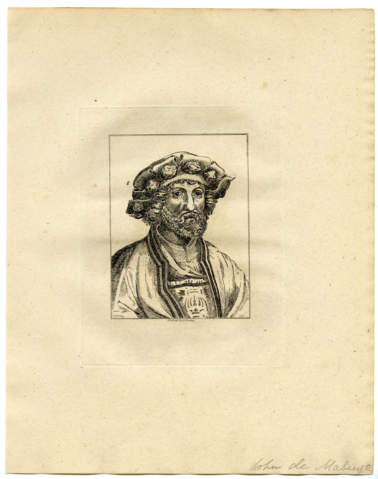 , Antique Print – PORTRAIT-JAN MABUSE-GOSSAERT-GIRTIN after TBD – 1817, Pictura Antique Prints