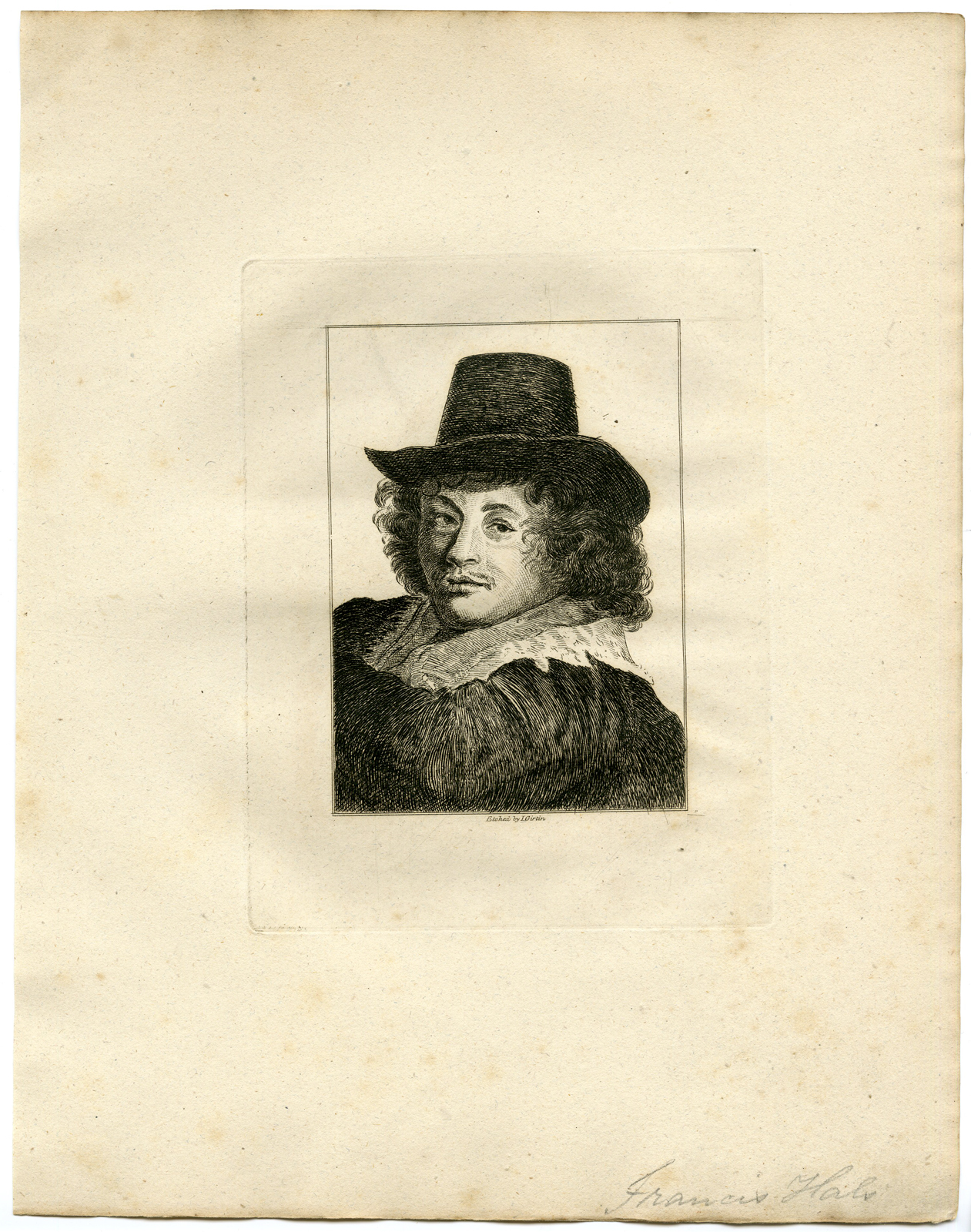 , Antique Print – PORTRAIT-FRANS HALS-GIRTIN after TBD – 1817, Pictura Antique Prints