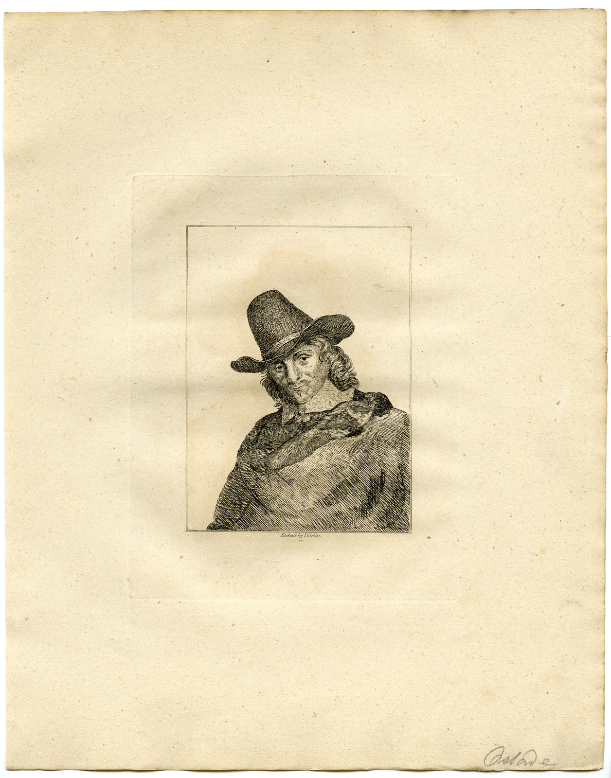 , Antique Print – PORTRAIT-ADRIAEN VAN OSTADE-GIRTIN after TBD – 1817, Pictura Antique Prints
