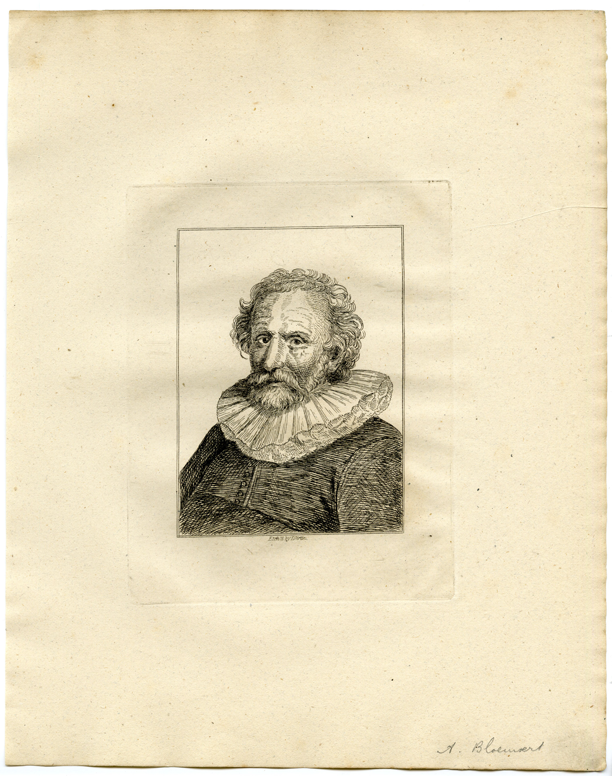 , Antique Print – PORTRAIT-ABRAHAM BLOEMAERT-GIRTIN after TBD – 1817, Pictura Antique Prints