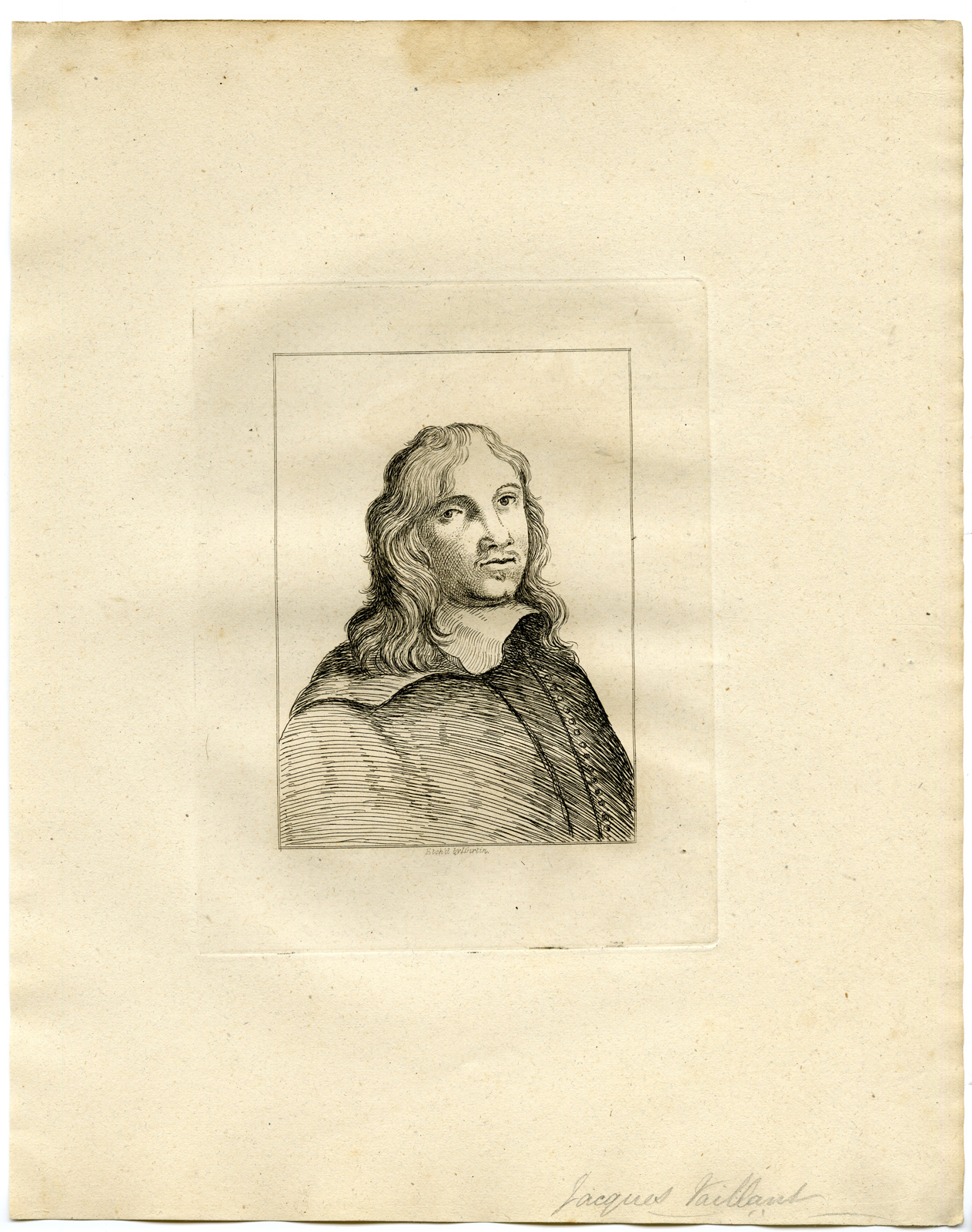 , Antique Print – PORTRAIT-JACQUES VAILLANT-GIRTIN after TBD – 1817, Pictura Antique Prints
