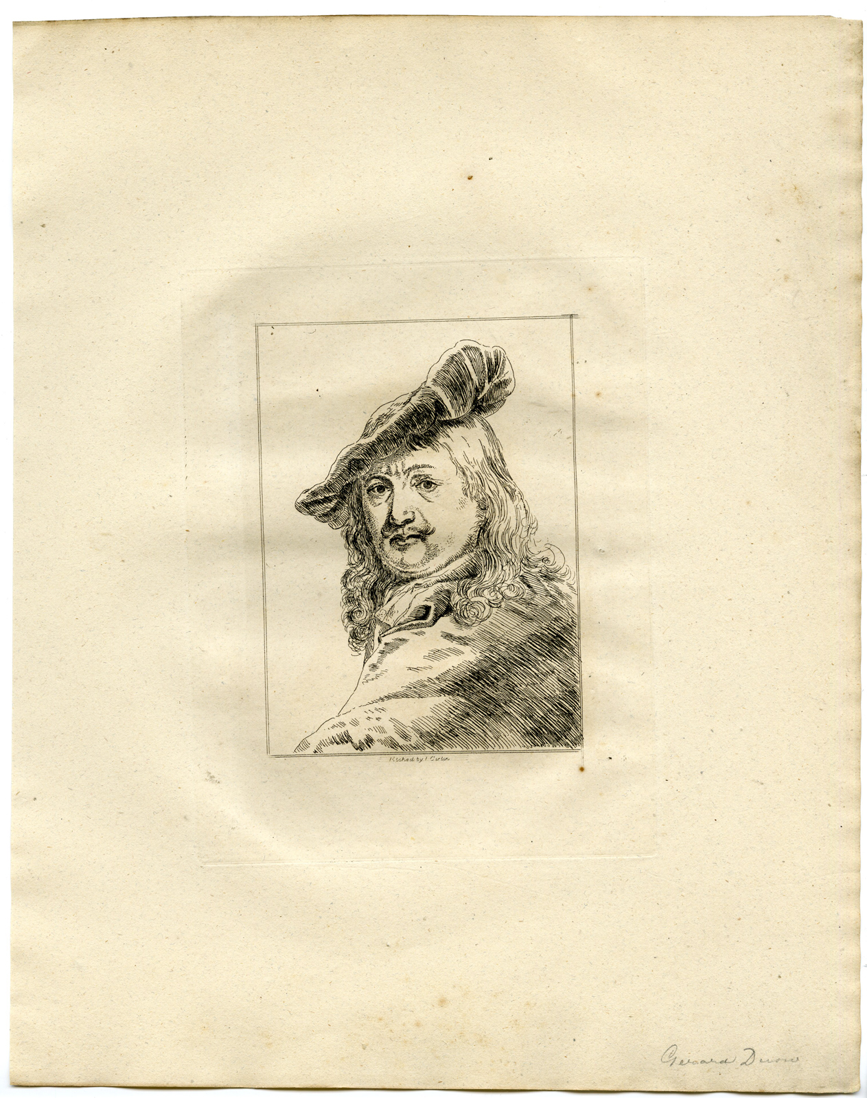 , Antique Print – PORTRAIT-GERARD DOUW-DOW-GERRIT-GIRTIN after TBD – 1817, Pictura Antique Prints