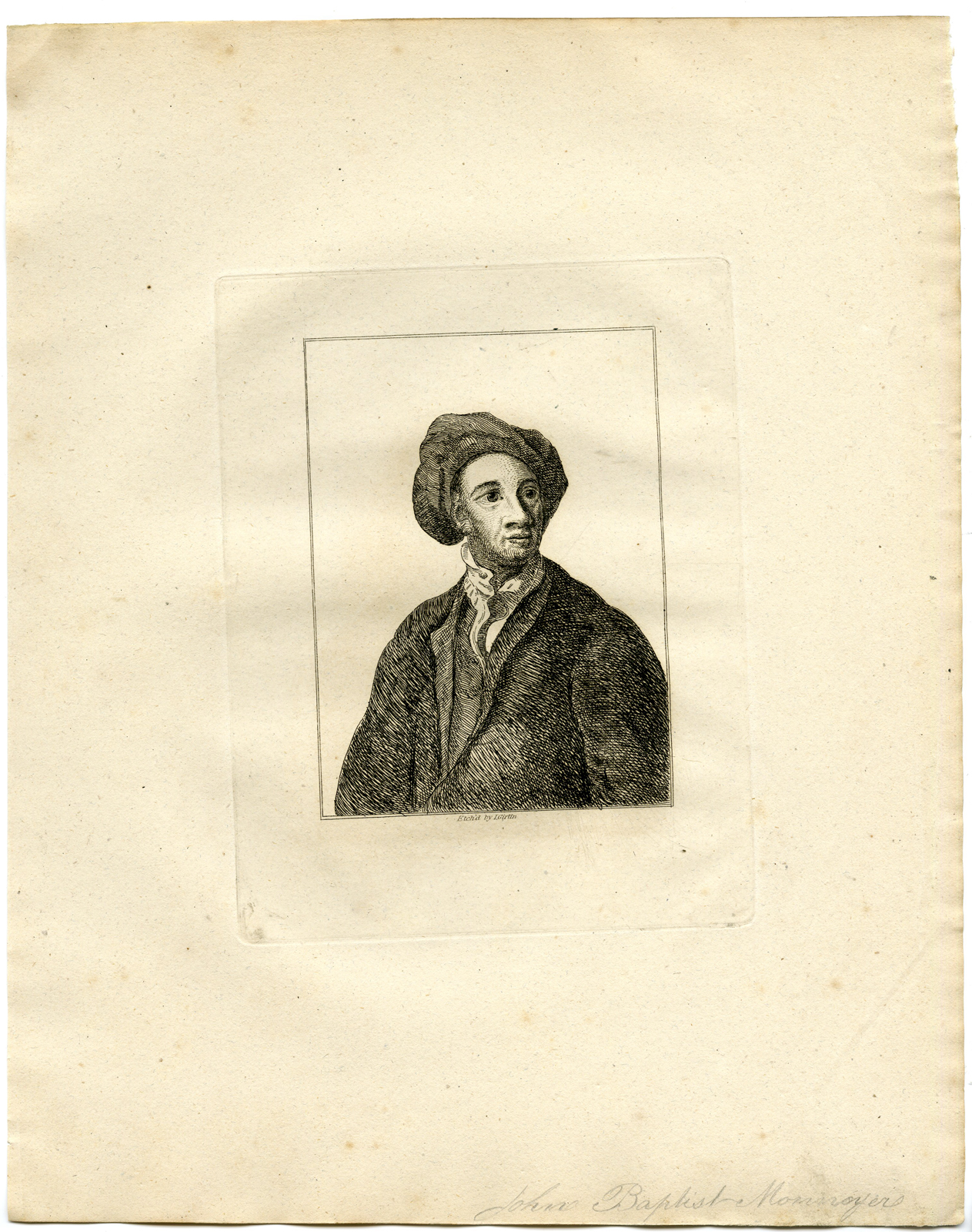 , Antique Print – PORTRAIT-JEAN BAPTISI MONNOYER-GIRTIN after TBD – 1817, Pictura Antique Prints