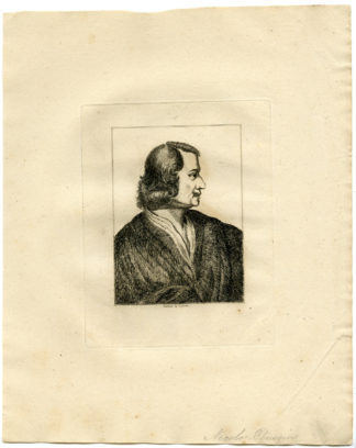 Antique Print - PORTRAIT-NICOLAS POUSSIN-GIRTIN after TBD - 1817