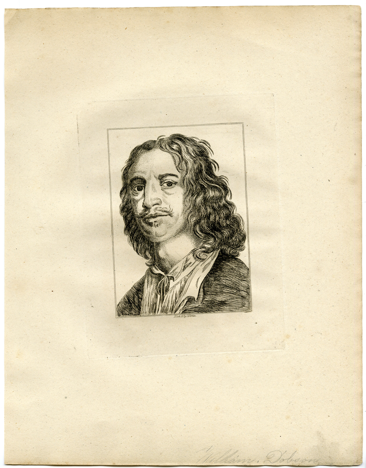 , Antique Print – PORTRAIT-WILLIAM DOBSON-GIRTIN after TBD – 1817, Pictura Antique Prints