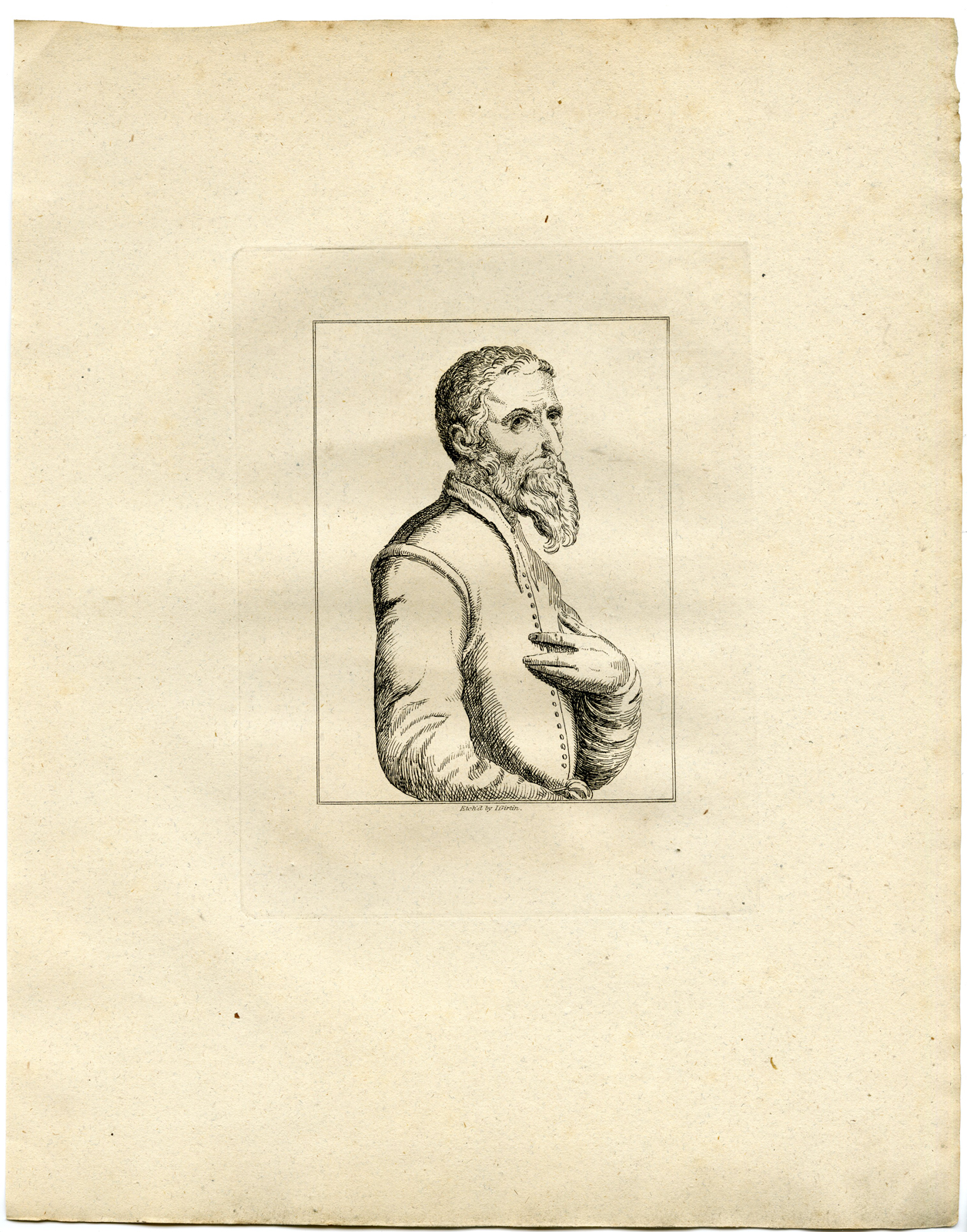 , Antique Print – PORTRAIT-UNKNOWN ARTIST-PAINTER-GIRTIN after TBD – 1817, Pictura Antique Prints