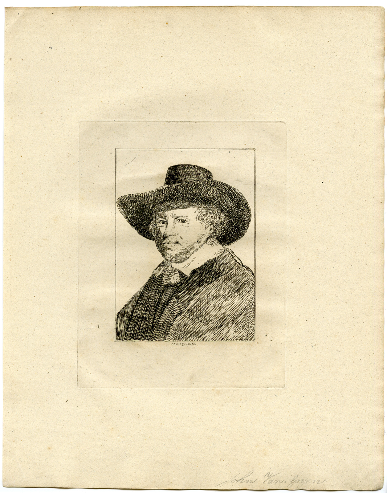 , Antique Print – PORTRAIT-JAN VAN GOYEN-GIRTIN after TBD – 1817, Pictura Antique Prints