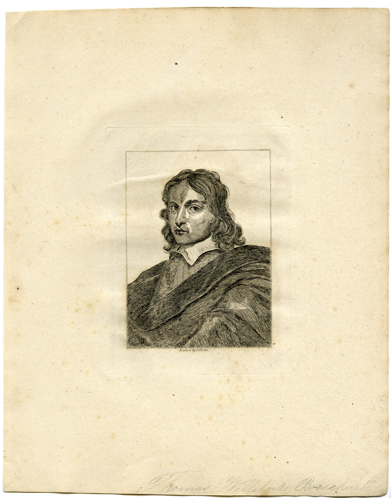 , Antique Print – PORTRAIT-THOMAS WILLEBOIRTS BOSSCHAERT-GIRTIN after TBD – 1817, Pictura Antique Prints