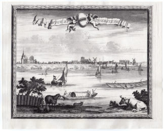 Antique Print - PANORAMA-VIEW-WIJK BY DUURSTEDE [Van Doesburgh-du Roy, 1696]