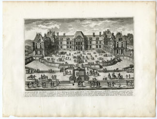 Antique Prints - CASTLE-MEUDON-GARDENS-PARK-ARCHITECTURE-PERELLE after own design - c.1670