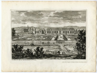 3 Antique Prints - CASTLE-DE BOISSFRANT-ST. OUEN-ARCHITECTURE-GARDEN-PERELLE after own design - c.1670