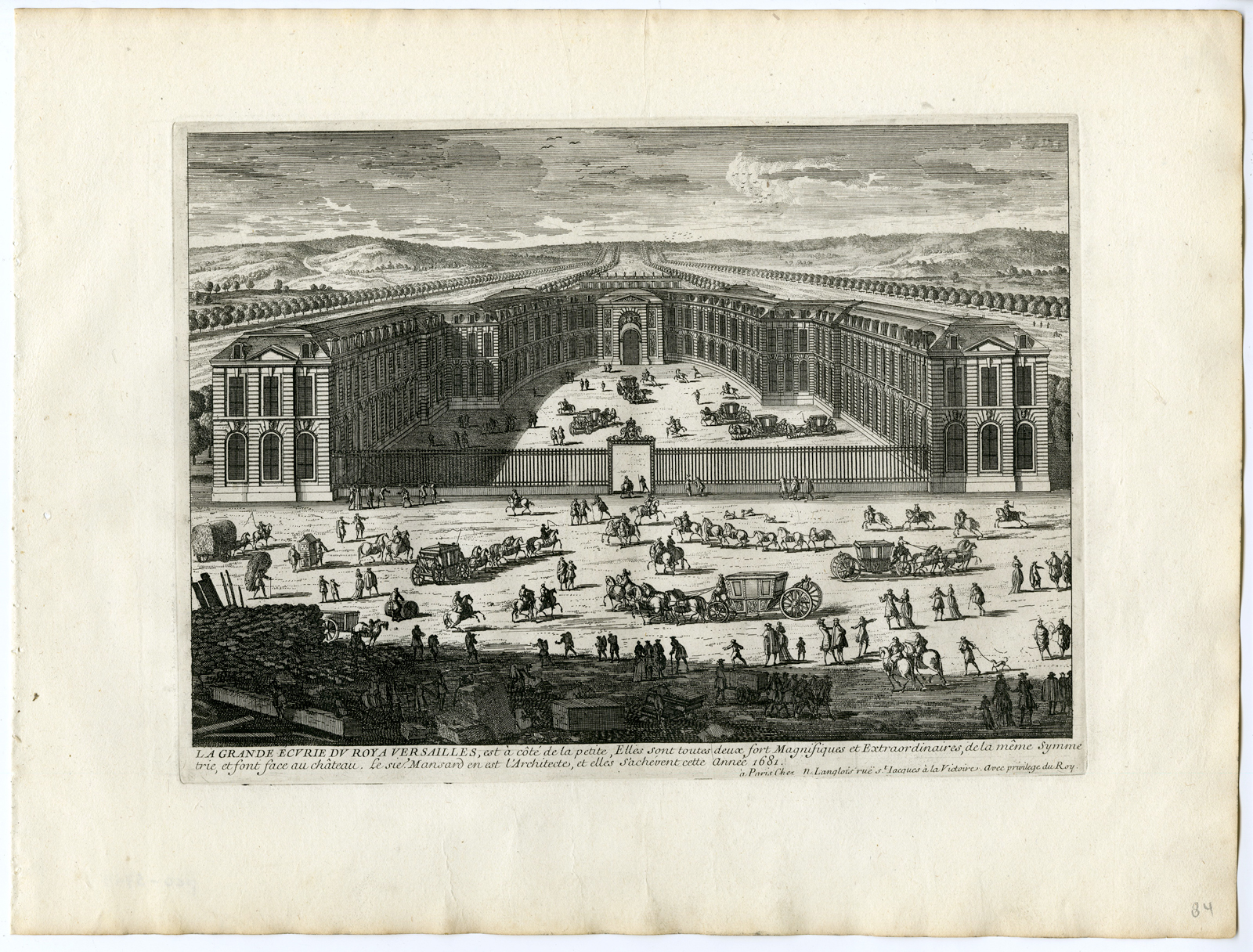 , 37 Antique Prints – VIEWS OF VERSAILLES-PALACE-GARDENS-PERELLE after own design – c.1670, Pictura Antique Prints