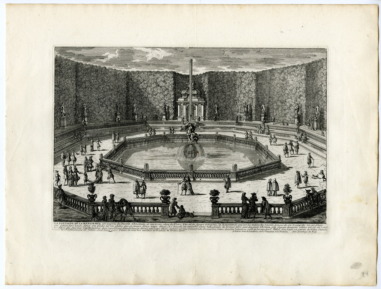 , 37 Antique Prints – VIEWS OF VERSAILLES-PALACE-GARDENS-PERELLE after own design – c.1670, Pictura Antique Prints