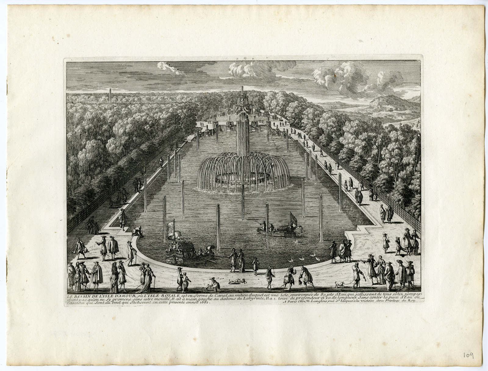, 37 Antique Prints – VIEWS OF VERSAILLES-PALACE-GARDENS-PERELLE after own design – c.1670, Pictura Antique Prints