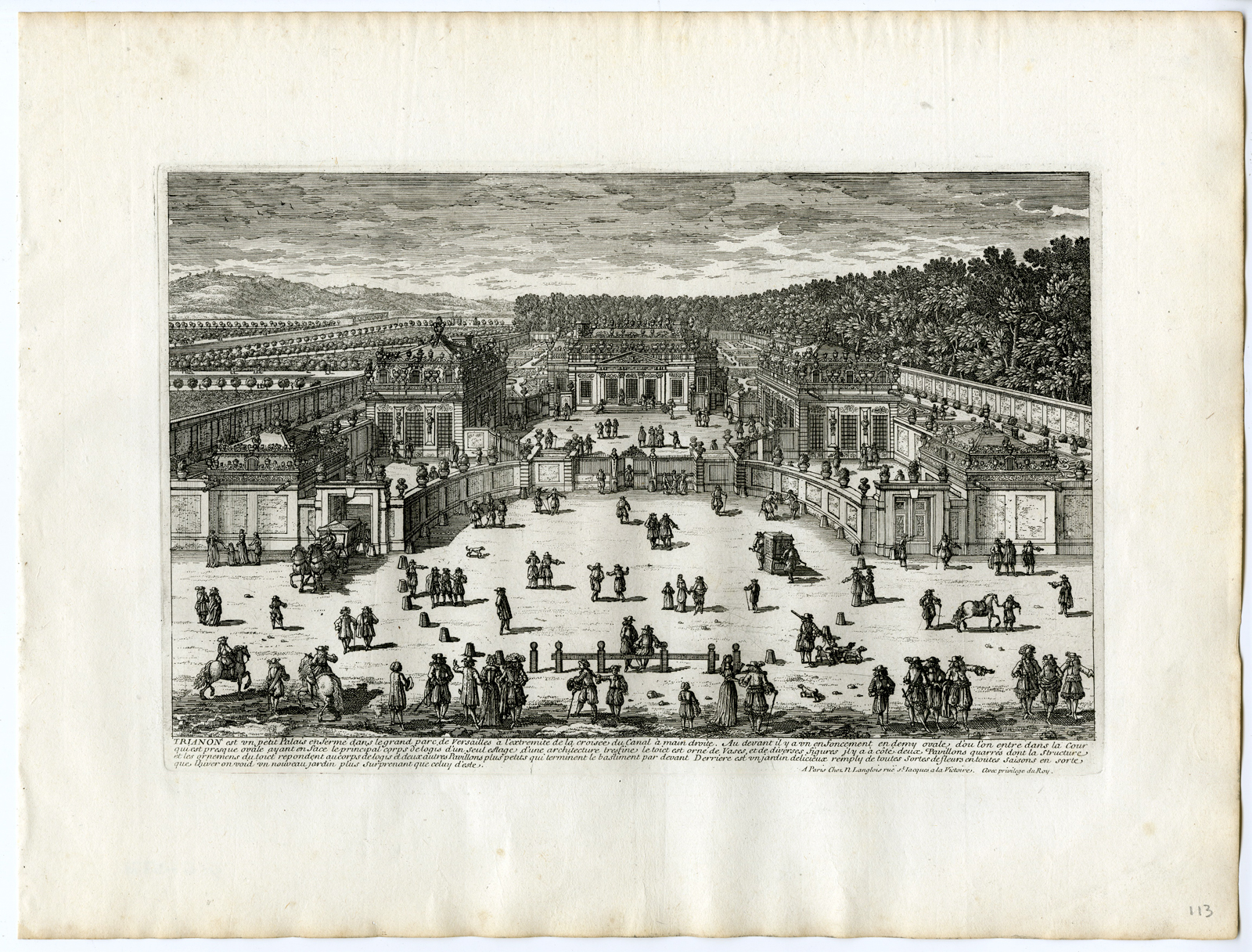 , 37 Antique Prints – VIEWS OF VERSAILLES-PALACE-GARDENS-PERELLE after own design – c.1670, Pictura Antique Prints