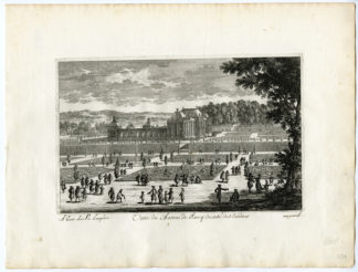 Antique Print - CHATEAU DE RINCY-PARK-GARDEN-ARCHITECTURE-PERELLE after own design - c.1670