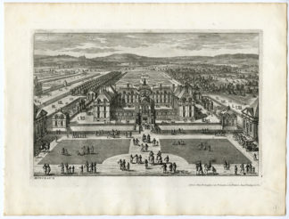 Antique Print - CHATEAU-PARK-MONCEAUX-ARCHITECTURE-GARDEN-PERELLE after own design - c.1670