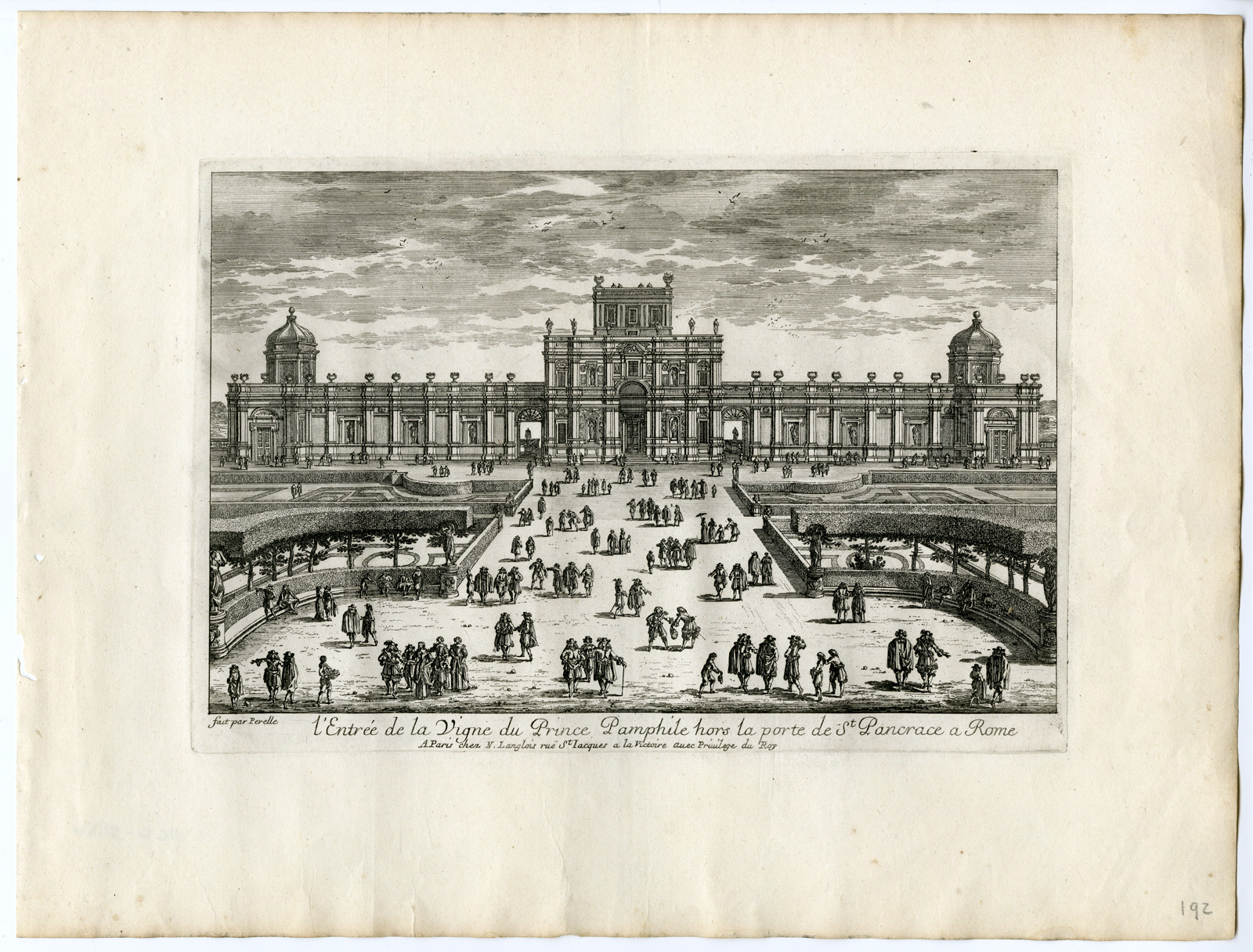 , 15 Antique Prints – VIEWS OF ROME-VATICAN-PERELLE after own design – c.1670, Pictura Antique Prints
