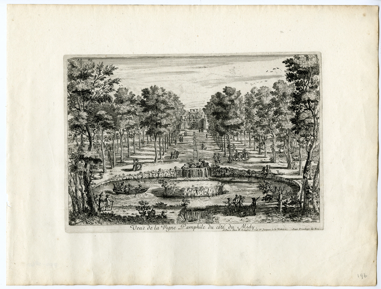 , 15 Antique Prints – VIEWS OF ROME-VATICAN-PERELLE after own design – c.1670, Pictura Antique Prints