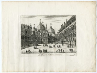 Antique Print - SAINT MARC SQUARE-VENICE-ARCHITECTURE-PERELLE after own design - c.1670
