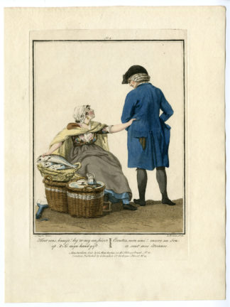 Antique Print - COSTUME-DUTCH-SELLING FISH-AMSTERDAM-LOUIS PORTMAN after KUYPER - 1808