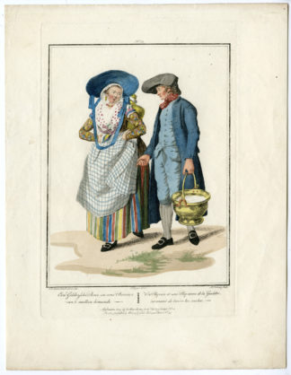 Antique Print - COSTUME-DUTCH-FARMER-GELDERLAND-MILK-LOUIS PORTMAN after KUYPER - 1808