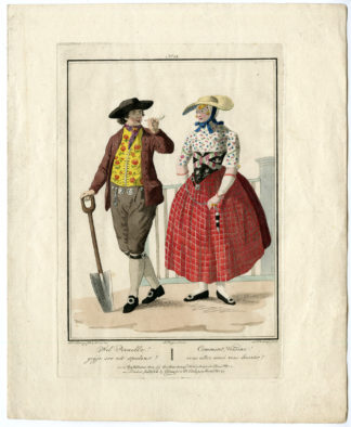 Antique Print - COSTUME-DUTCH-ZUID BEVELAND-ZEELAND-LOUIS PORTMAN after KUYPER - 1808