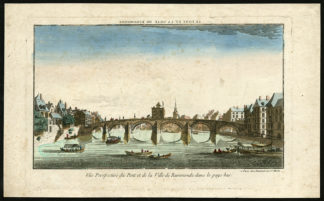 Optical  Antique Print-BRIDGE-ROERMOND-NETHERLANDS-Daumont -ca. 1760