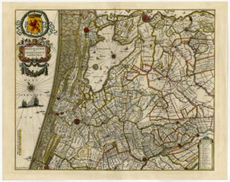 Antique Print-RIJNLAND-AMSTELLAND-SOUTH-NORTH-HOLLAND-NETHERLANDS-Blaeu-1650