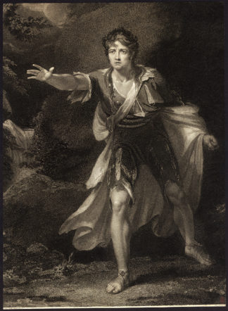 Antique Master Print-MR. ELLISTER AS OCTAVIUM-Green-Singleton-c. 1790