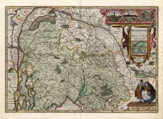 Antique Map-BRABANTIA DUCATUS-BRABANT-HERTOGENBOSCH-van der Keere-1617