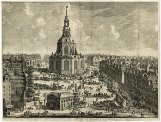 Antique Print-DOME CHURCH-KOEPELKERK-BOTERMARKT-AMSTERDAM-Stoopendaal-1729