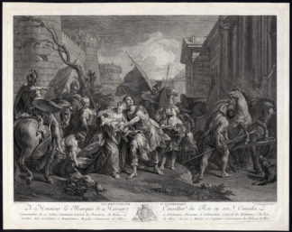Antique Master Print-FAREWELL-HECTOR-ANDROMACHE-TROY-Le Vasseur-Reslout-1769