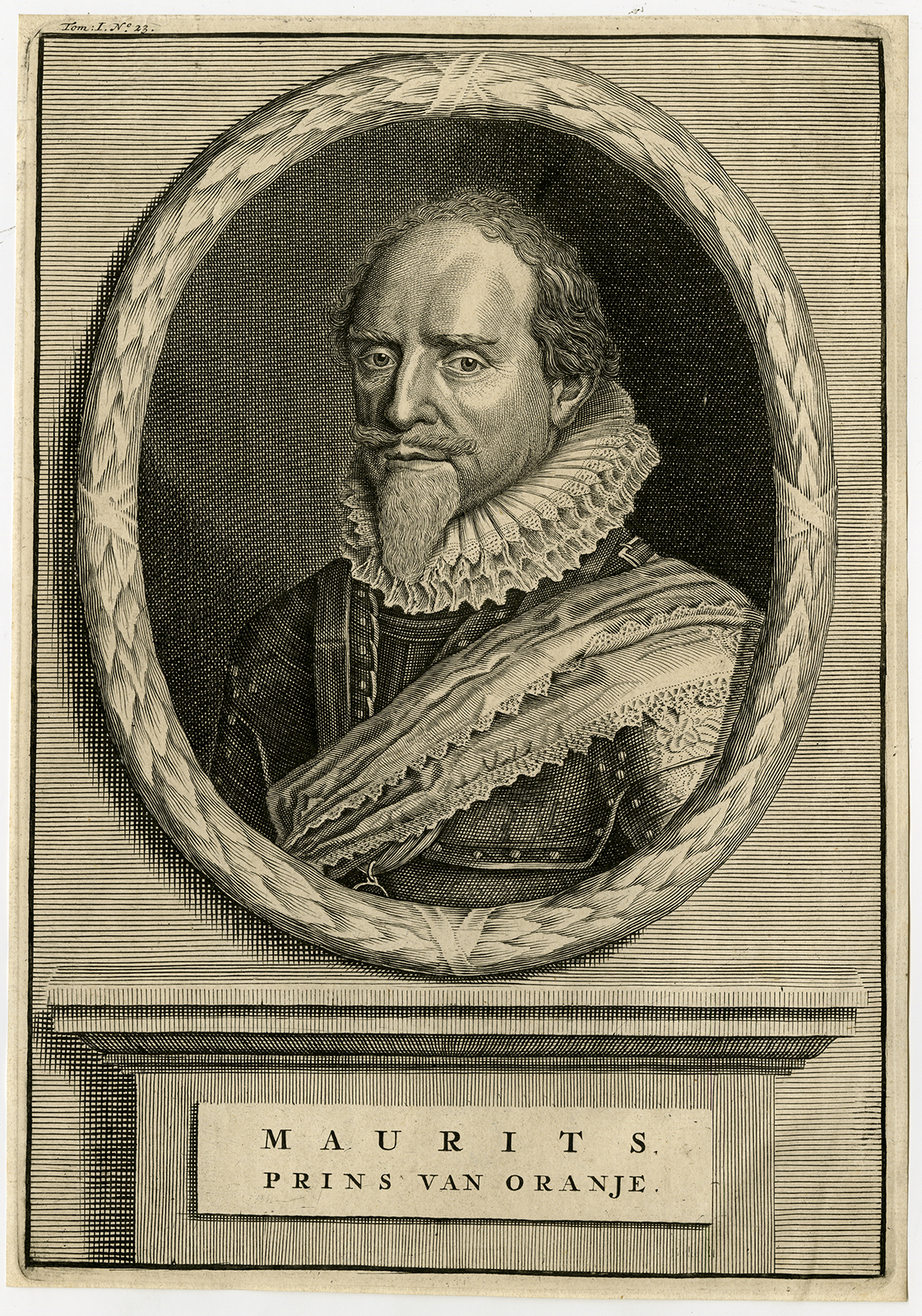 , Antique Print-MAURICE OF ORANGE-Anonymous-ca. 1690, Pictura Antique Prints