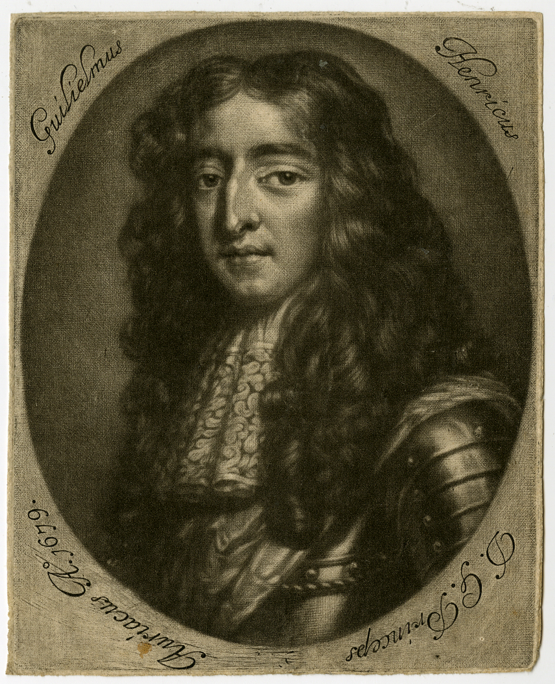 , Antique Print-WILLIAM III OF ORANGE-Blooteling-1679, Pictura Antique Prints