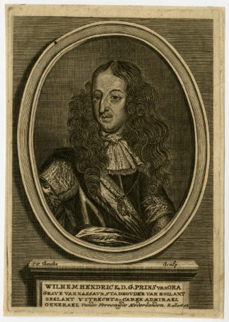 Rare Antique Print-WILLIAM III OF ORANGE-Bouche-ca. 1670