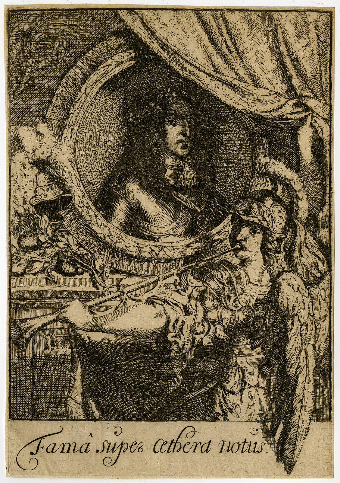 , Rare Antique Print-WILLIAM III OF ORANGE-Lairesse-ca. 1690, Pictura Antique Prints