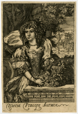 Rare Antique Print-MARY STUART-Lairesse-ca. 1690