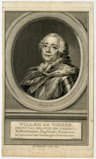 Antique Print-WILLEM KAREL HENDRIK FRISO OF ORANGE-WILLIAM IV-Houbraken-1759