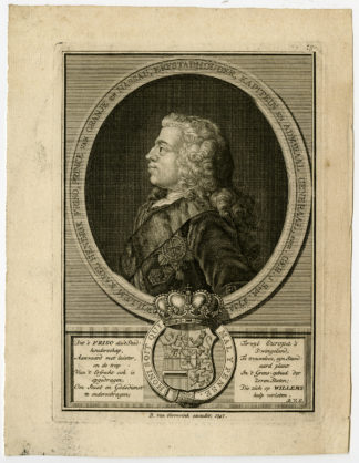 Antique Print-WILLEM KAREL HENDRIK FRISO OF ORANGE-WILLIAM IV-Gerrevink-1747